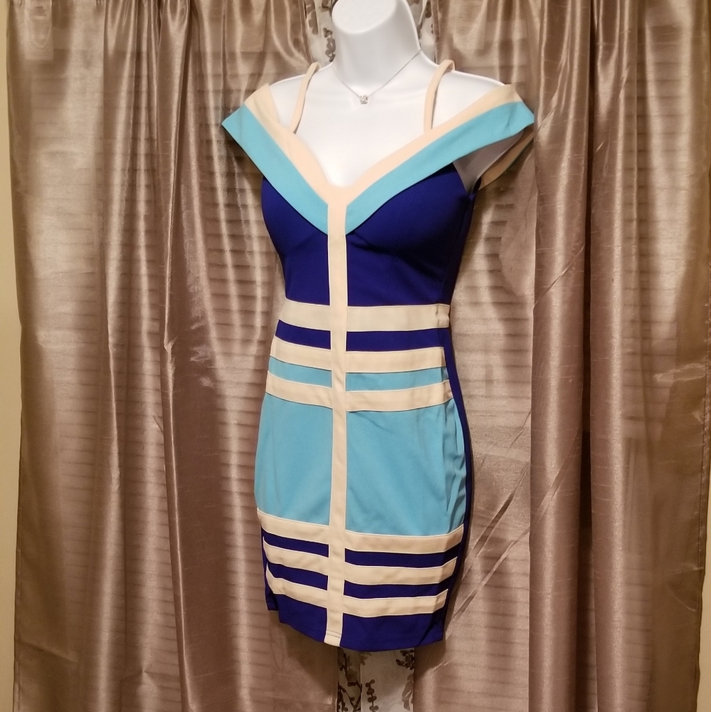 Two tone mini dress nwt